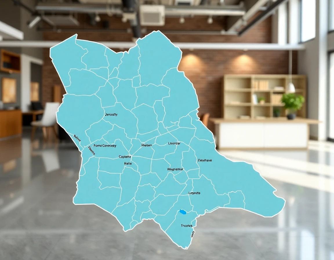 Water Damage Service Areas Map